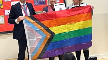 St Luke's Church of England School given Rainbow Flag Award