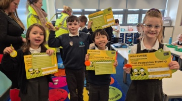 Road Safety Champions: Marine Academy Primary Pupils Walk Their Way to Success